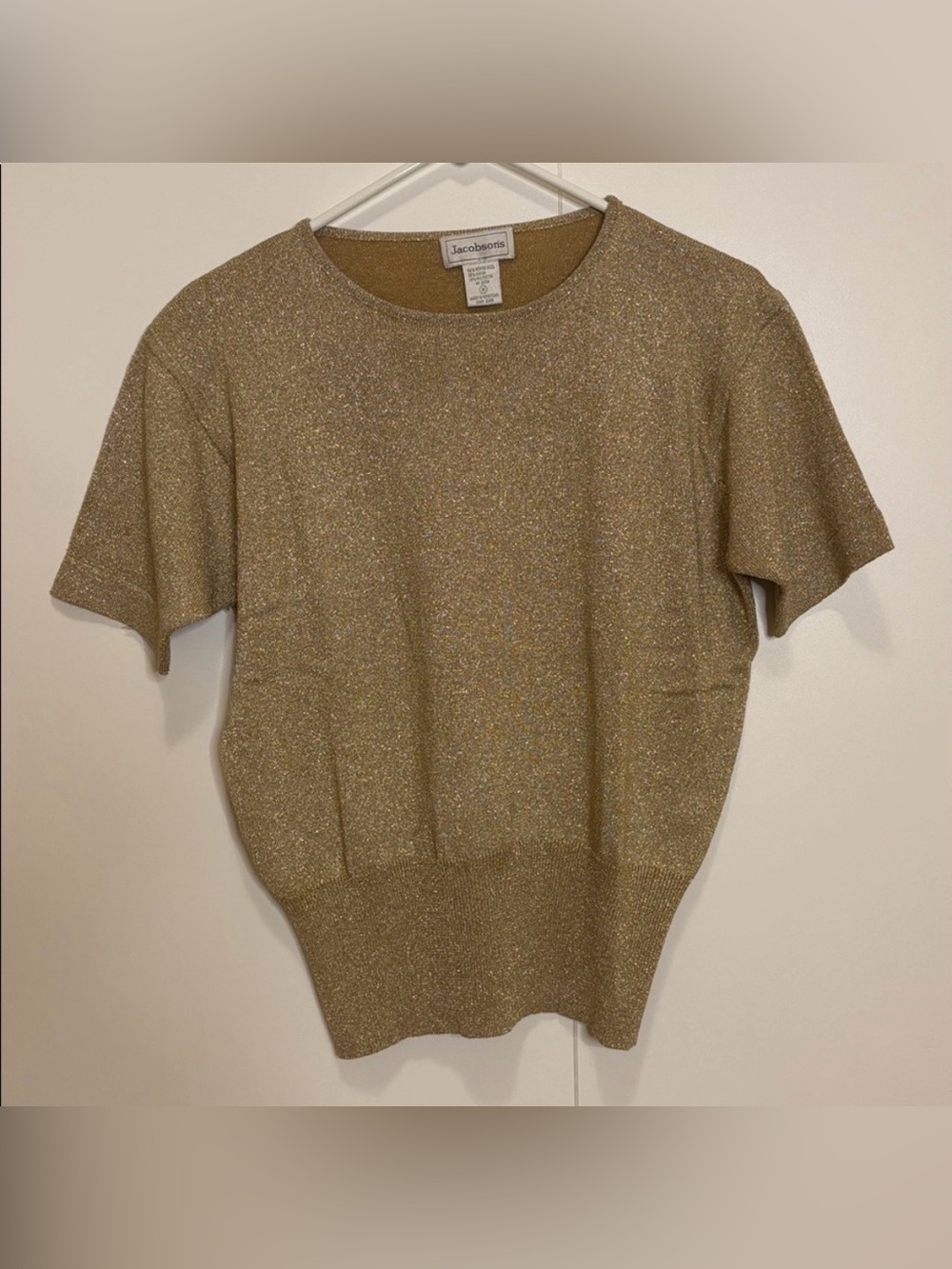 Jacobson's Gold Short Sleeve Top- Size M